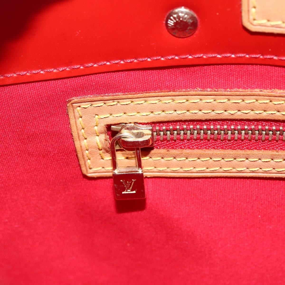 Louis Vuitton Reade Handbag Monogram Vernis, RED, PATENT_LEATHER, Handbag