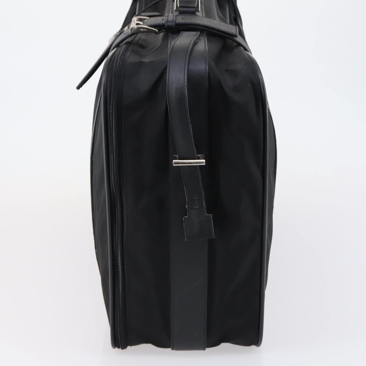 Prada Trunk Bag Nylon, BLACK, NYLON, Travel bag