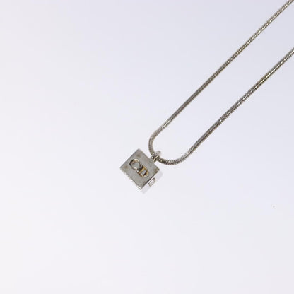 Christian Dior CD Logo necklace Metal, SILVER, METAL, Necklace