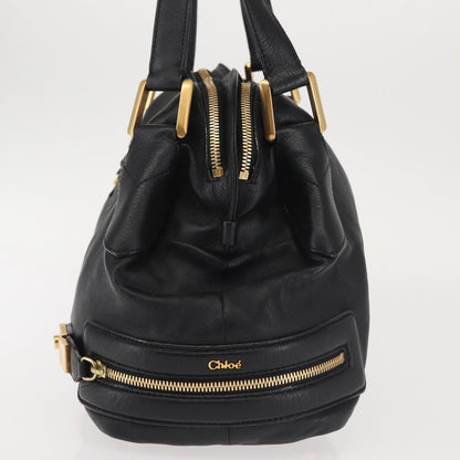 Chloe Cary Satchel Leather, BLACK, LEATHER, Shoulder bag