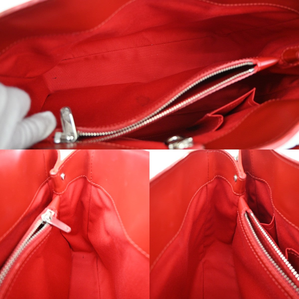 Louis Vuitton Passy Tote Epi Leather, RED, LEATHER, Tote bag