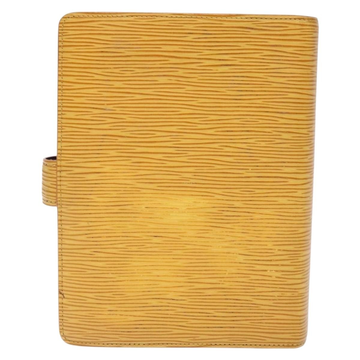 Louis Vuitton Agenda Cover Epi Leather, YELLOW, LEATHER, Wallets