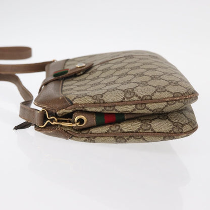 Gucci Vintage Shoulder Bag GG Coated Canvas, BEIGE, PVC, Shoulder bag