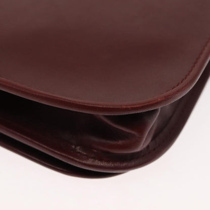 cartier Must de Cartier Shoulder Bag Leather, BURGUNDY, LEATHER, Shoulder bag