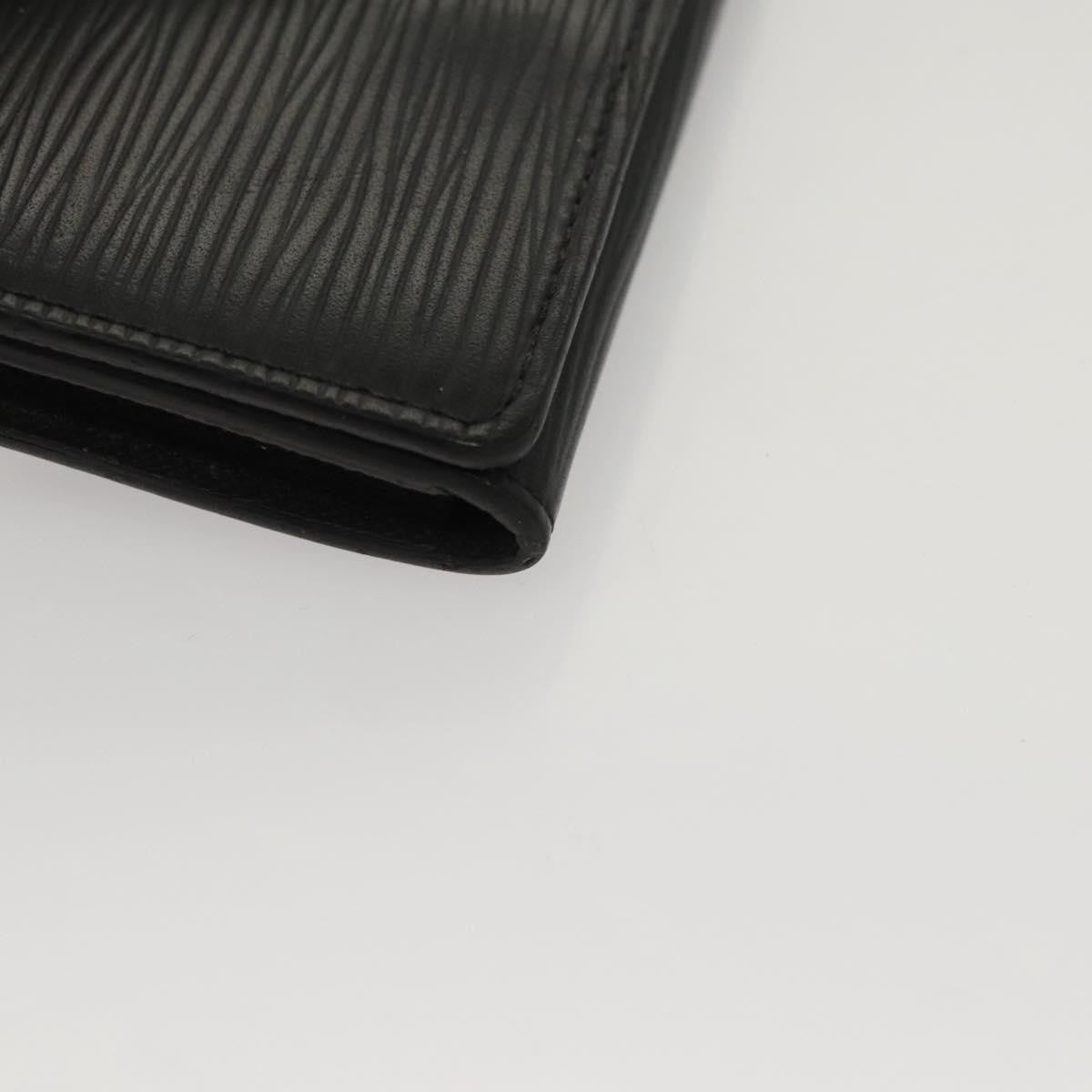 Louis Vuitton Envelope Business Card Holder Epi Leather, BLACK, LEATHER, Card Holders