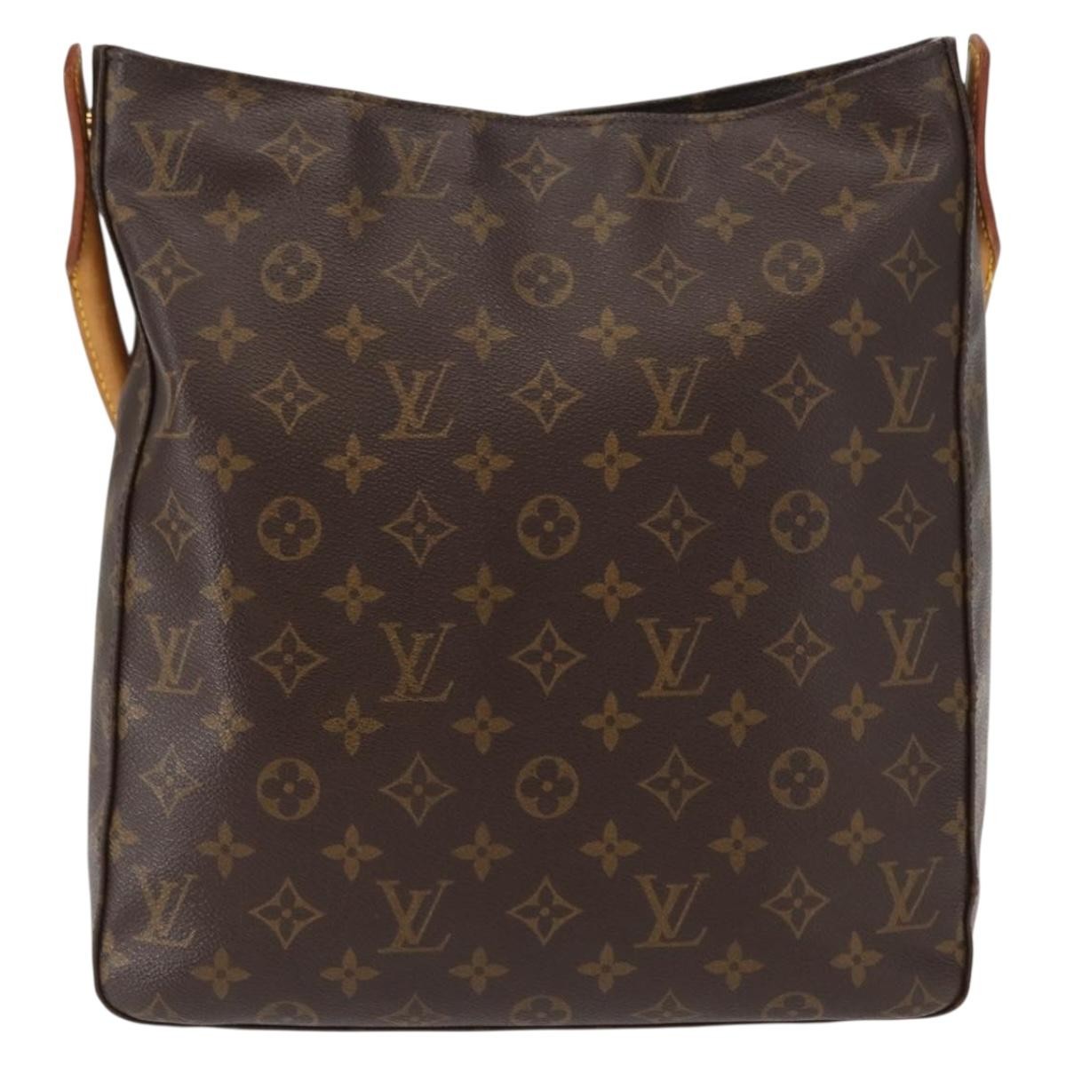 Louis Vuitton Looping Handbag Monogram Canvas, BROWN, CANVAS, Shoulder bag