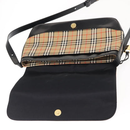 Burberry Nova check Shoulder bag Canvas, BEIGE, CANVAS, Shoulder bag