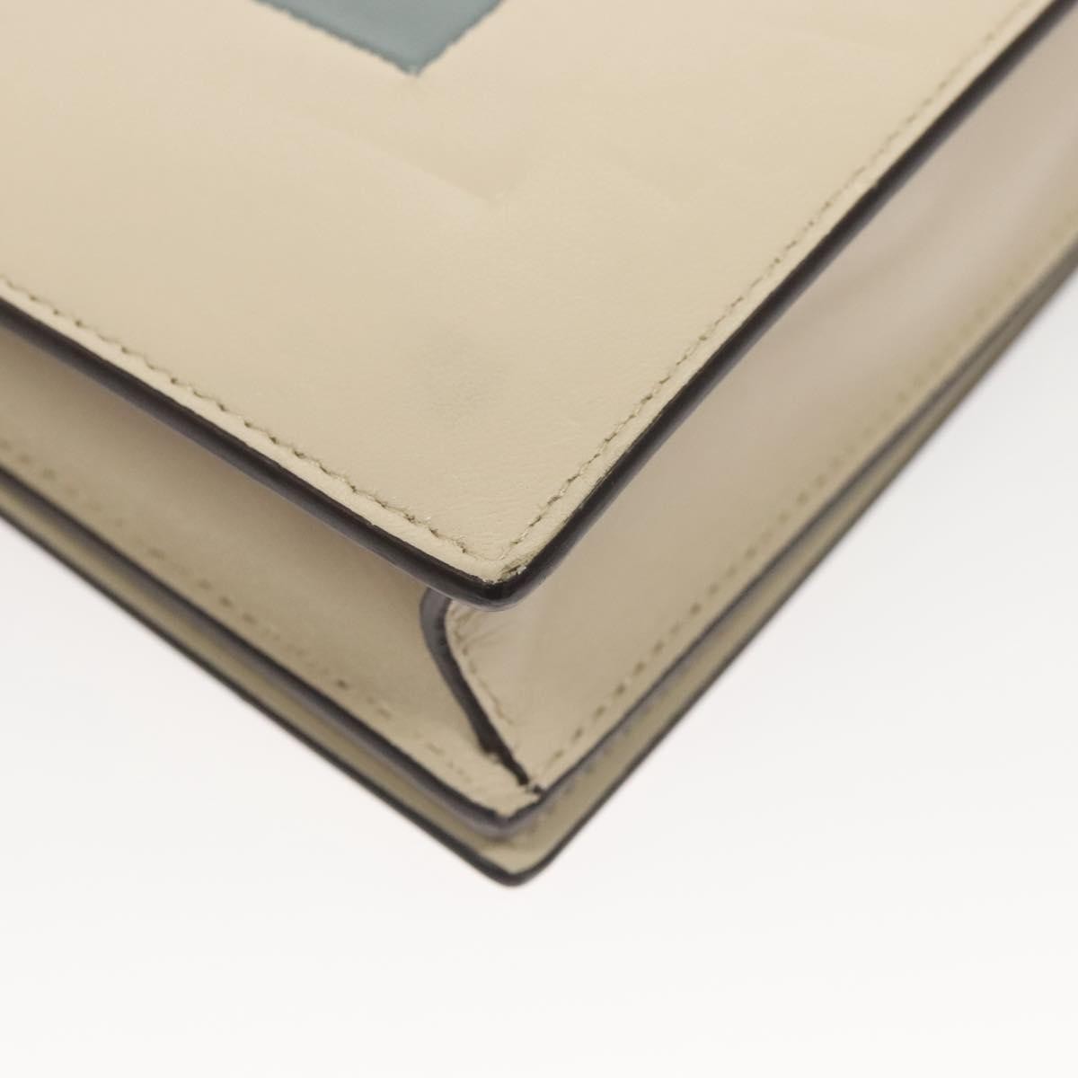 Celine Chain Shoulder Bag Leather, GRAY, LEATHER, Shoulder bag