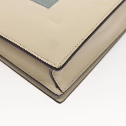 Celine Chain Shoulder Bag Leather, GRAY, LEATHER, Shoulder bag