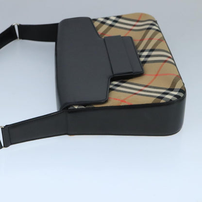 Burberry Nova check Shoulder bag Canvas, BEIGE, CANVAS, Shoulder bag