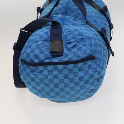 Louis Vuitton Aventure Practical Duffle Bag Damier Nylon, BLUE, NYLON, Travel bag