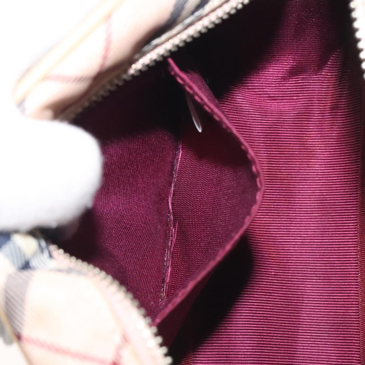 Burberry Nova Check Blue Label Nylon, PINK, NYLON, Shoulder bag