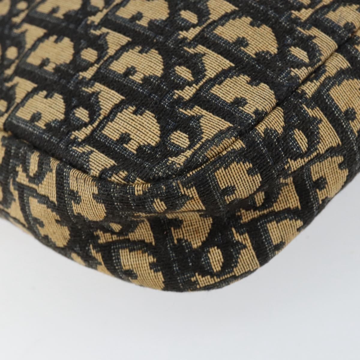 Christian Dior Vintage CD trotter Shoulder bag Canvas, NAVY, CANVAS, Shoulder bag