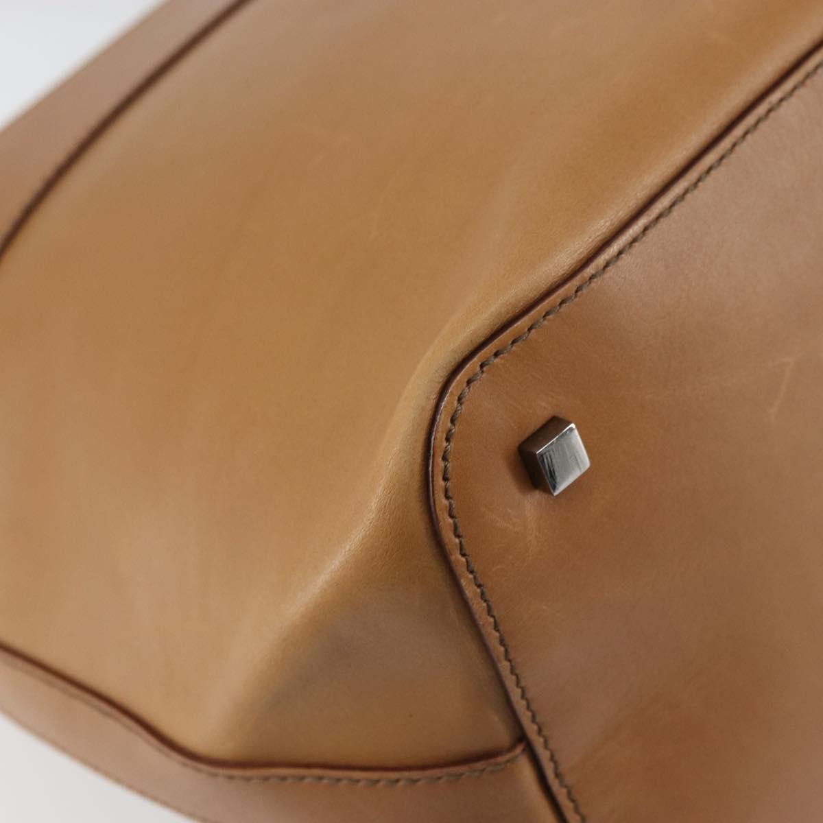 Gucci Vintage Handbag Leather, BROWN, LEATHER, Handbag