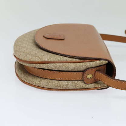 Celine Macadam Shoulder Bag PVC Leather, BEIGE, CANVAS, Shoulder bag