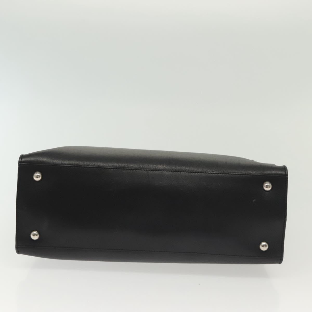 Salvatore Ferragamo Virna Satchel Leather, BLACK, LEATHER, Handbag