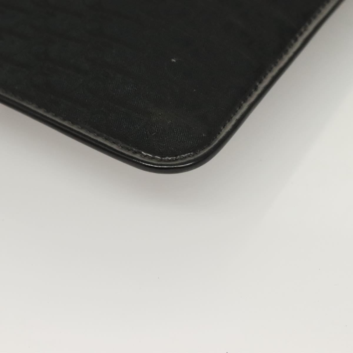 Christian Dior Vintage Trotter Pouch Diorissimo Canvas, BLACK, CANVAS, Clutche & pouche