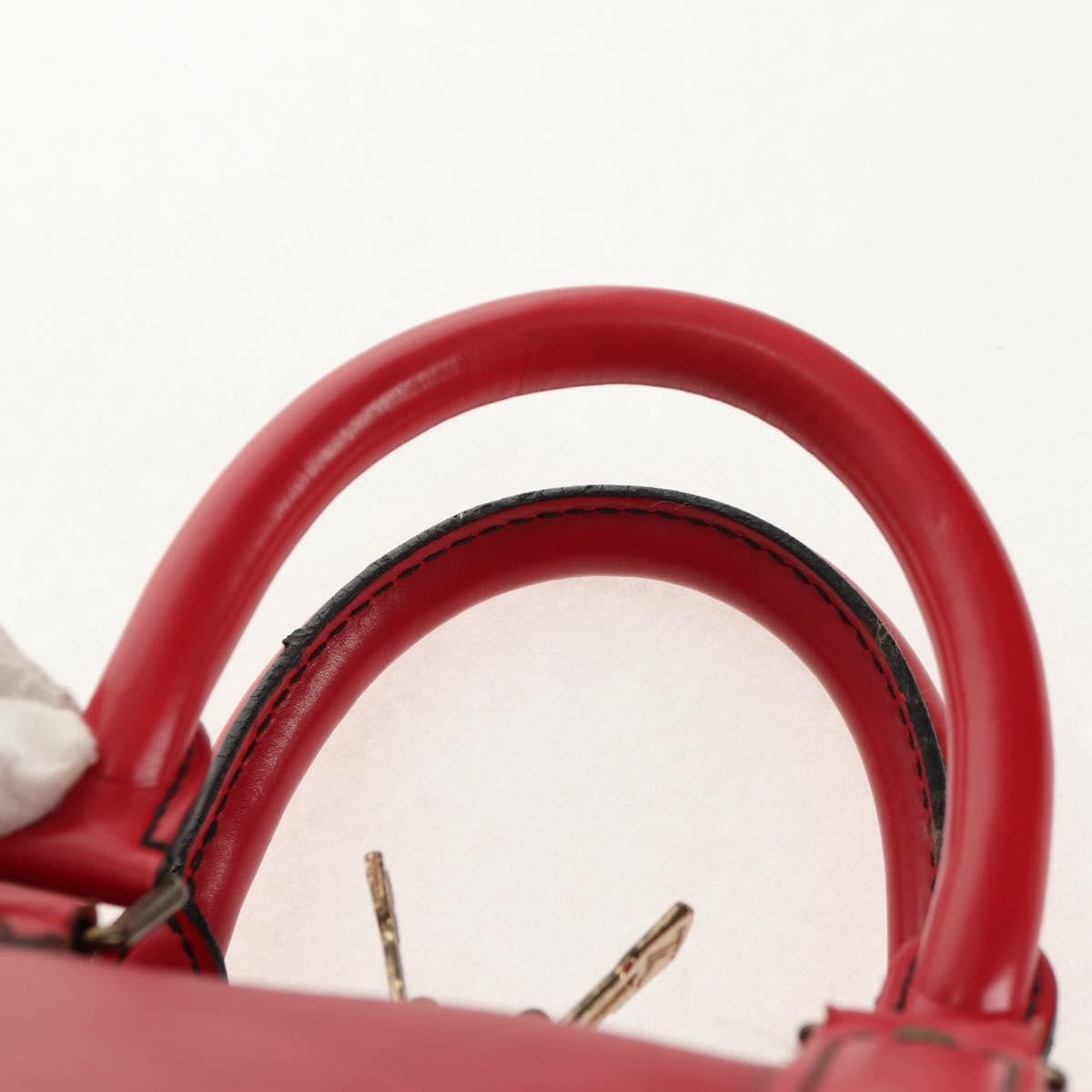 Louis Vuitton Keepall Bag Epi Leather, RED, LEATHER, Travel bag