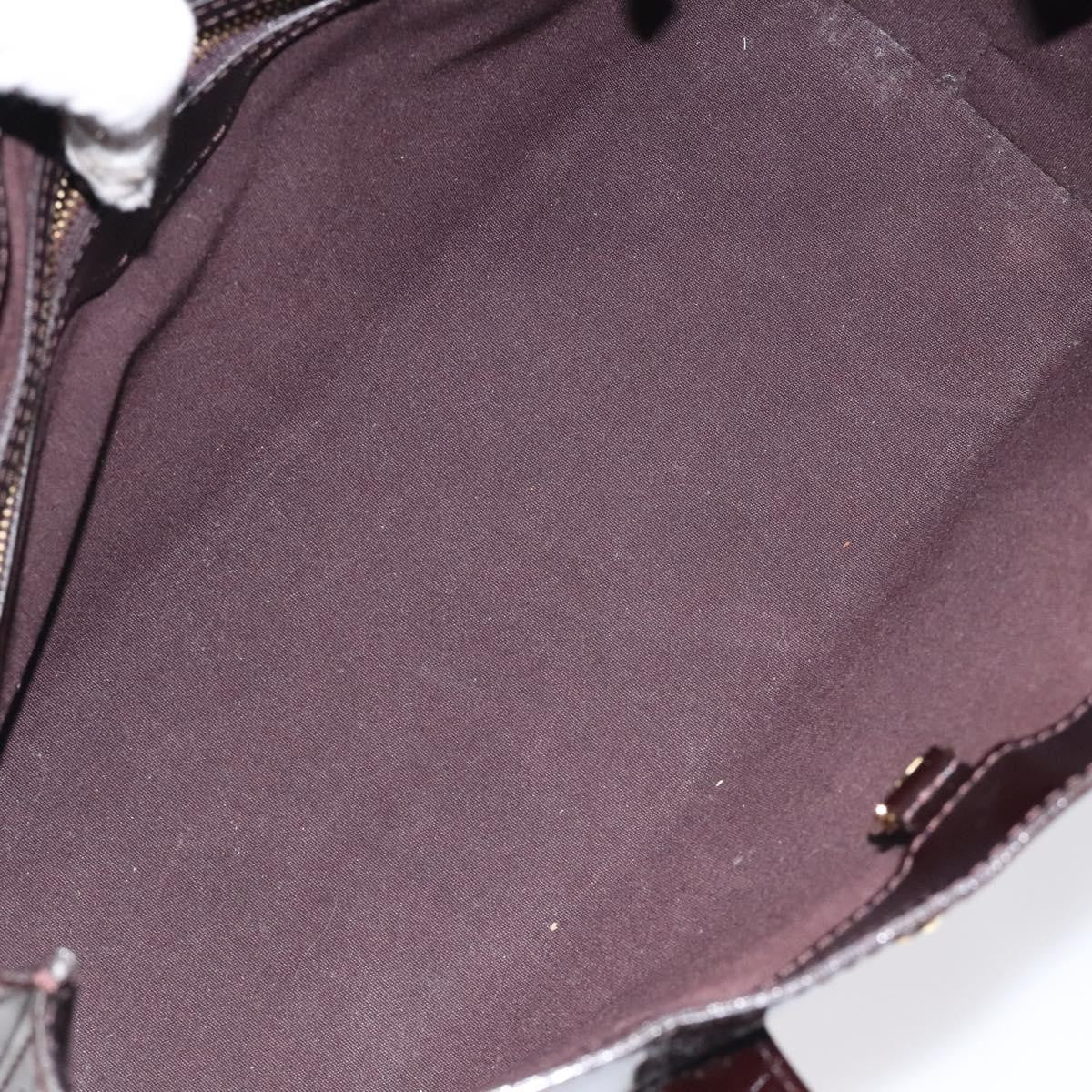 Louis Vuitton Wilshire Handbag Monogram Vernis, BURGUNDY, PATENT_LEATHER, Handbag