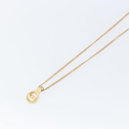 Christian Dior CD Pendant Necklace Metal, GOLD, METAL, Necklace