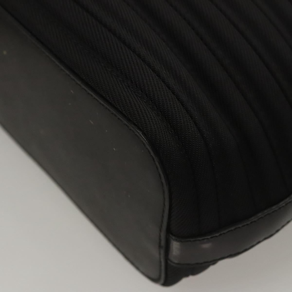 Gucci Vintage Bamboo Handle Tote Nylon, BLACK, NYLON, Tote bag