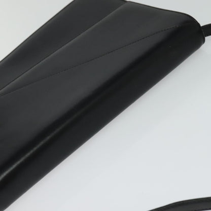 Gucci Vintage Flap Shoulder Bag Leather, BLACK, LEATHER, Shoulder bag