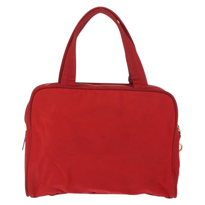 Prada Zip Around Tote Tessuto, RED, NYLON, Handbag