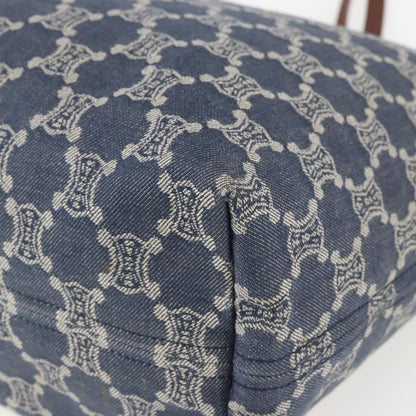 Celine Vintage Macadam Tote bag Canvas, BLUE, CANVAS, Tote bag