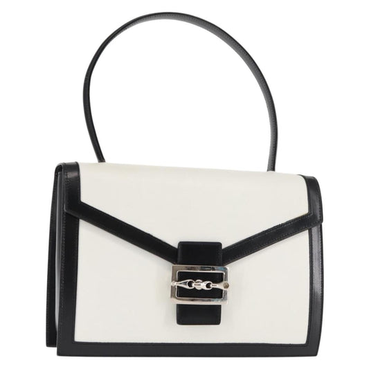 Celine Handbag Leather, WHITE, LEATHER, Handbag