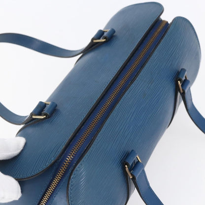 Louis Vuitton Soufflot Handbag Epi Leather, BLUE, LEATHER, Handbag