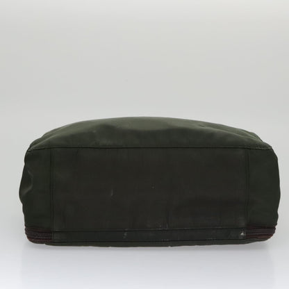 Prada Vintage Zip Handbag Tessuto, GREEN, NYLON, Handbag