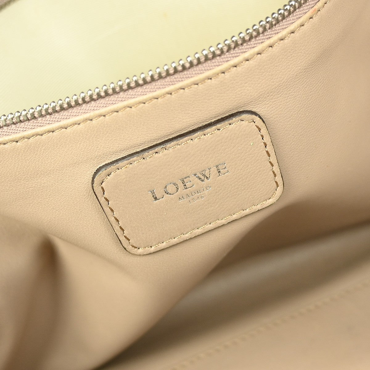 Loewe Amazona NM Bag Leather, BEIGE, LEATHER, Handbag