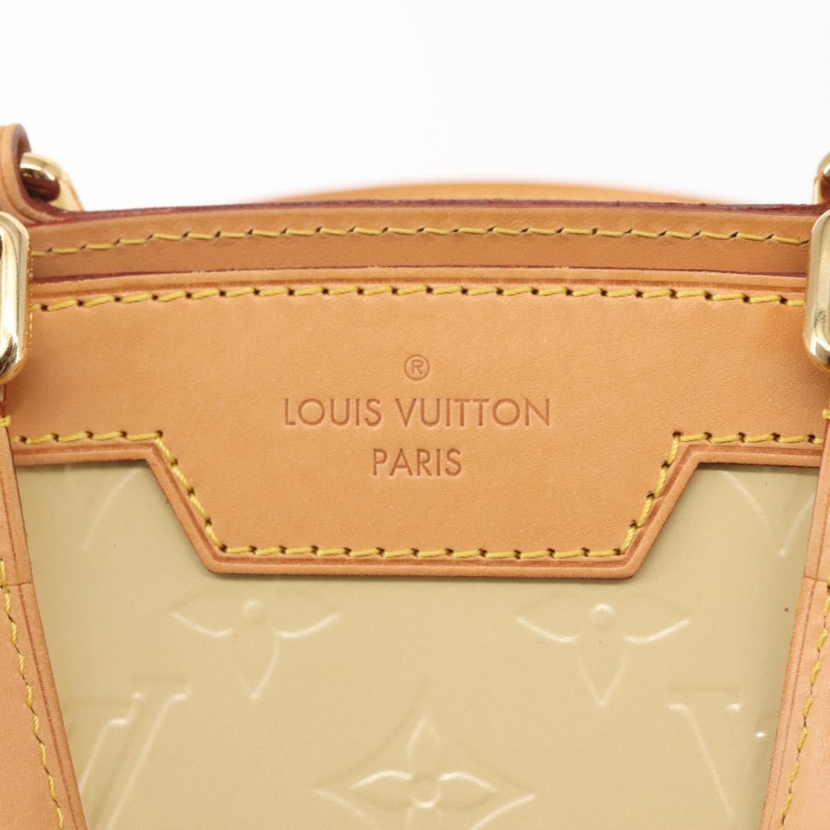 Louis Vuitton Brea Handbag Monogram Vernis, BEIGE, PATENT_LEATHER, Handbag