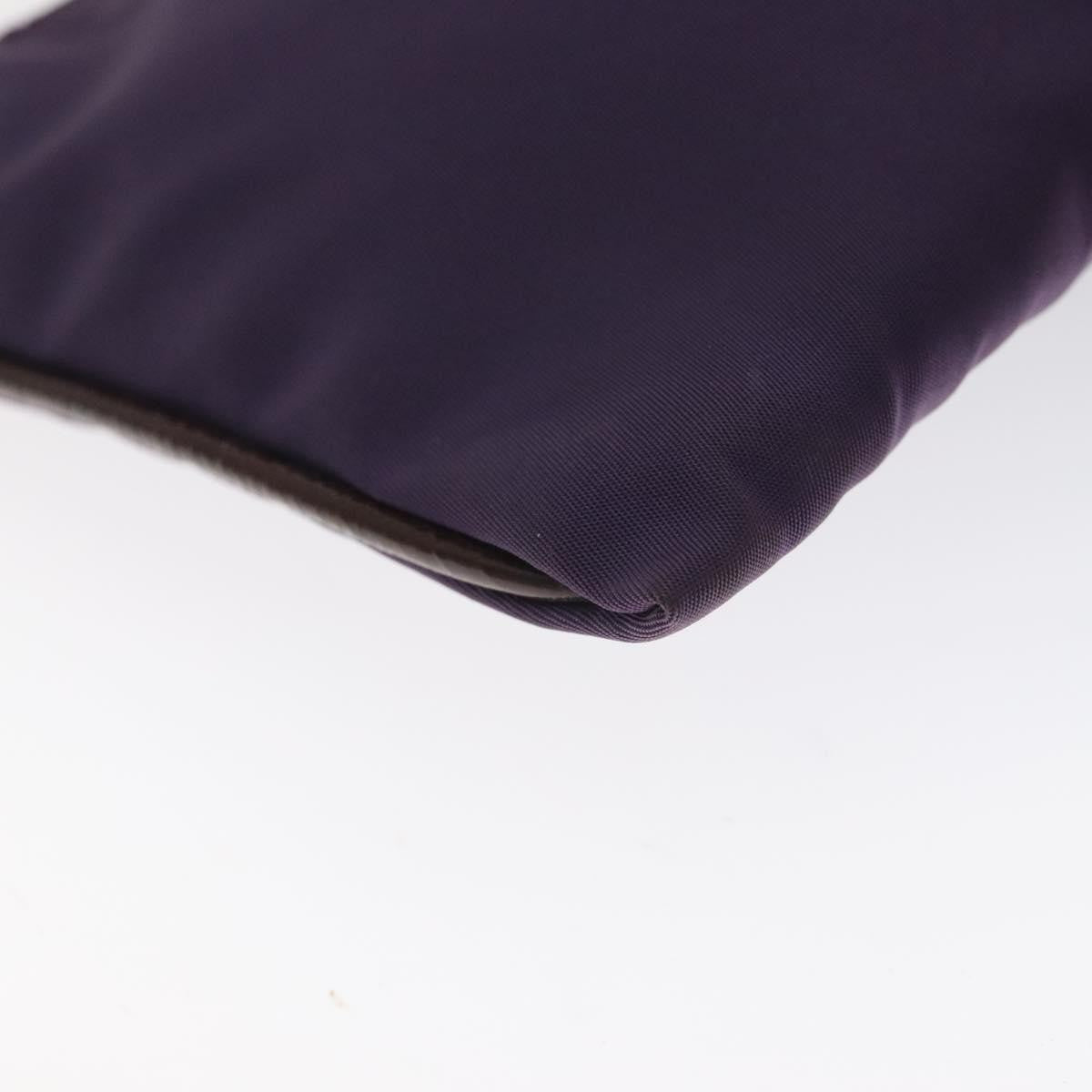 Prada Zip Pouch Tessuto, PURPLE, NYLON, Clutche & pouche