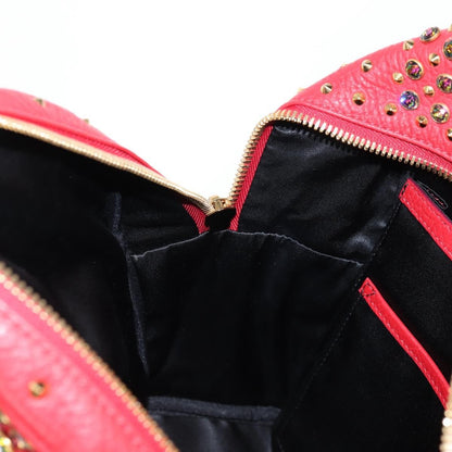 MCM Vintage Vicetos Backpack Leather, Red, Leather, Backpack