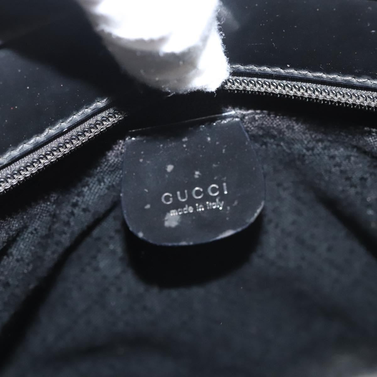 Gucci Vintage Bamboo Handle Tote Nylon, BLACK, NYLON, Tote bag