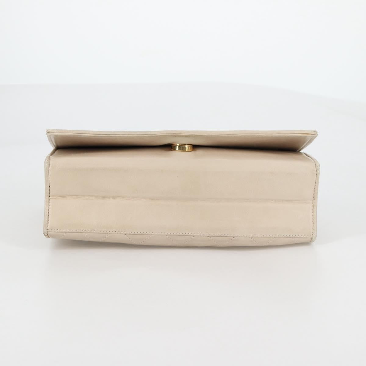 Chanel Vintage Tassel Flap Bag Quilted Lambskin, GOLD, LAMB_SKIN, Handbag