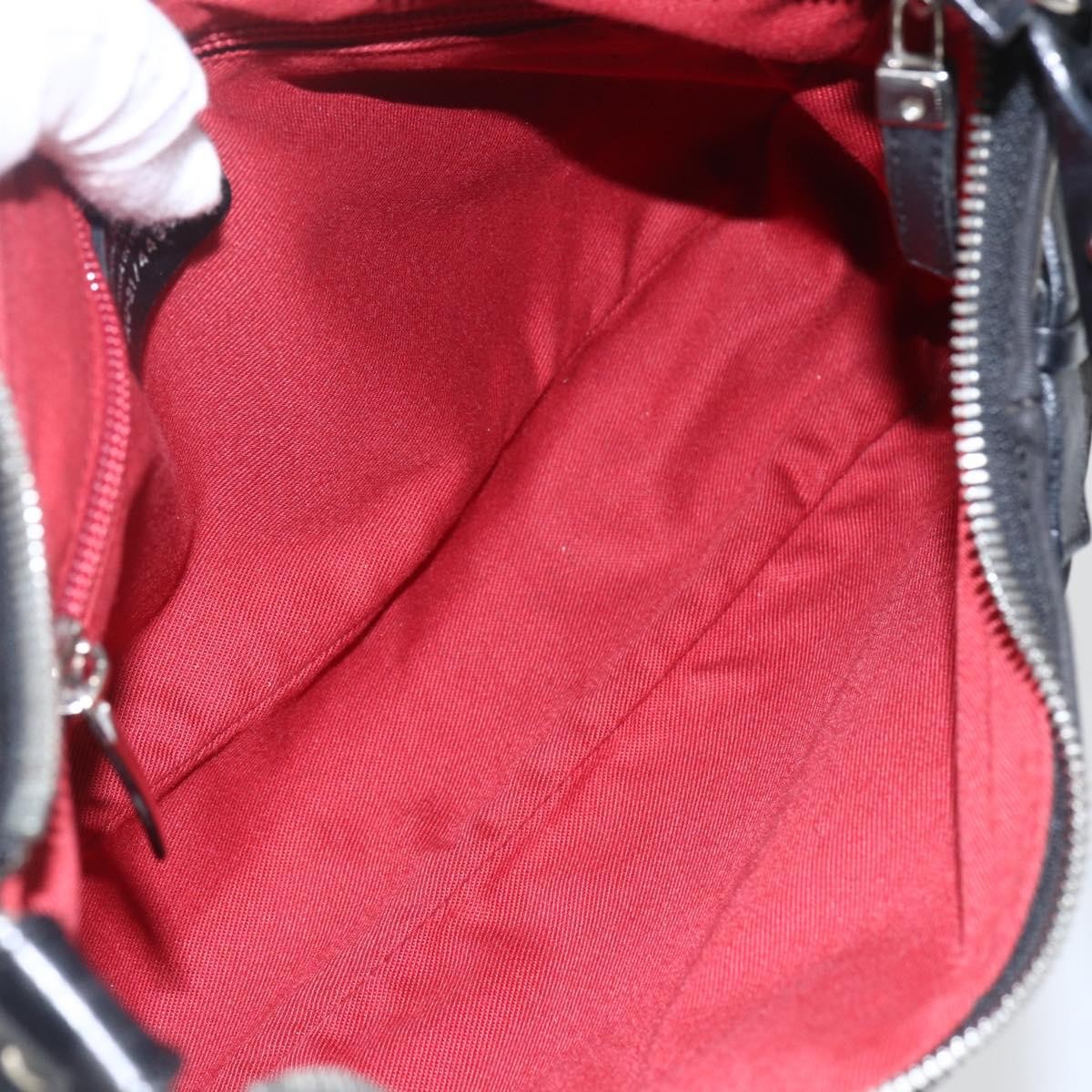 Salvatore Ferragamo Gancini Shoulder Bag Canvas, BLACK, CANVAS, Shoulder bag