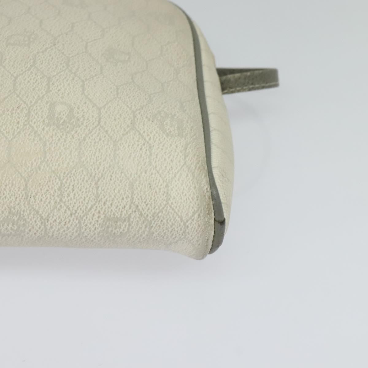 Christian Dior Vintage Honeycomb Shoulder Bag Canvas, WHITE, CANVAS, Shoulder bag