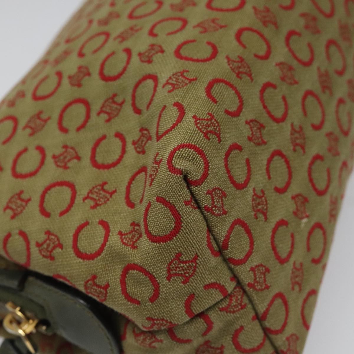 Celine C Macadam Pouch Canvas, BEIGE, CANVAS, Clutche & pouche