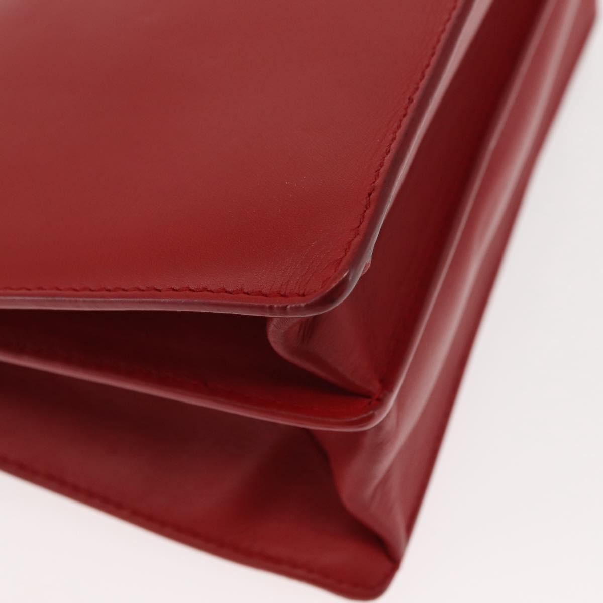 Salvatore Ferragamo Thalia Shoulder Bag Leather, RED, LEATHER, Shoulder bag