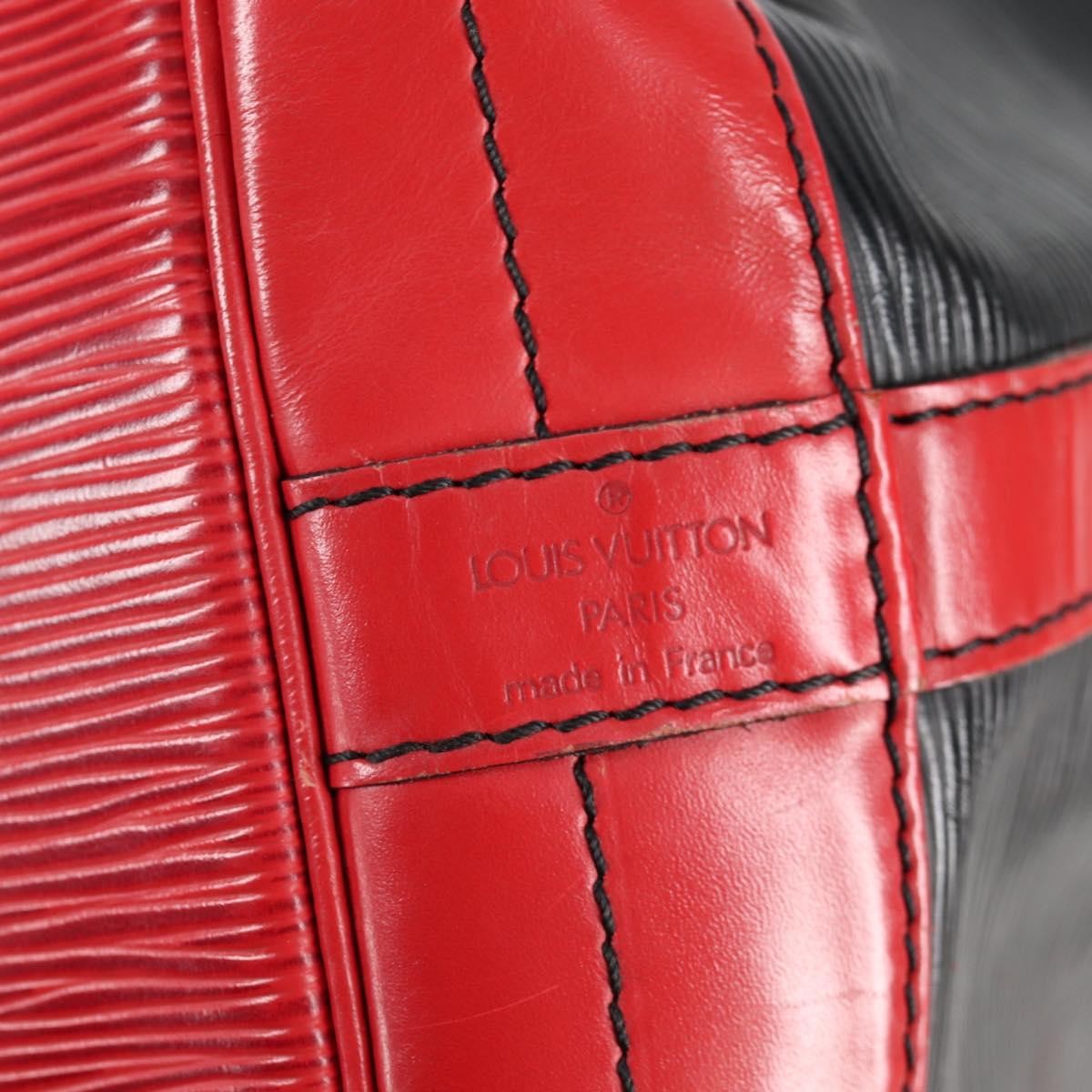 Louis Vuitton Noe Handbag Epi Leather, BLACK, LEATHER, Shoulder bag