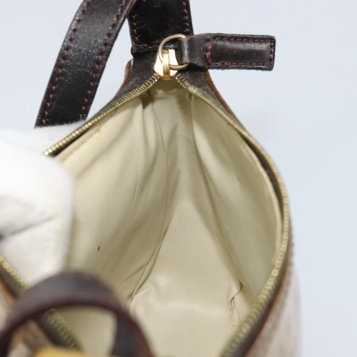 Fendi Vintage Shoulder Bag Zucca Canvas, BEIGE, PVC, Shoulder bag