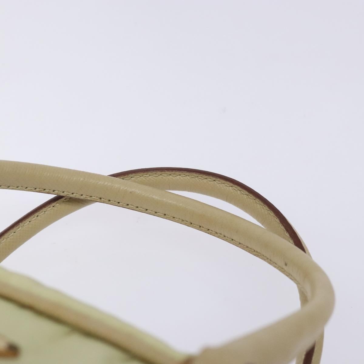 Prada Vintage Zip Handbag Tessuto, BEIGE, NYLON, Handbag