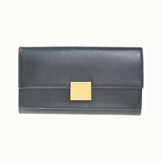 Saint Laurent Bellechasse Flap Leather, Black, Leather, Wallet