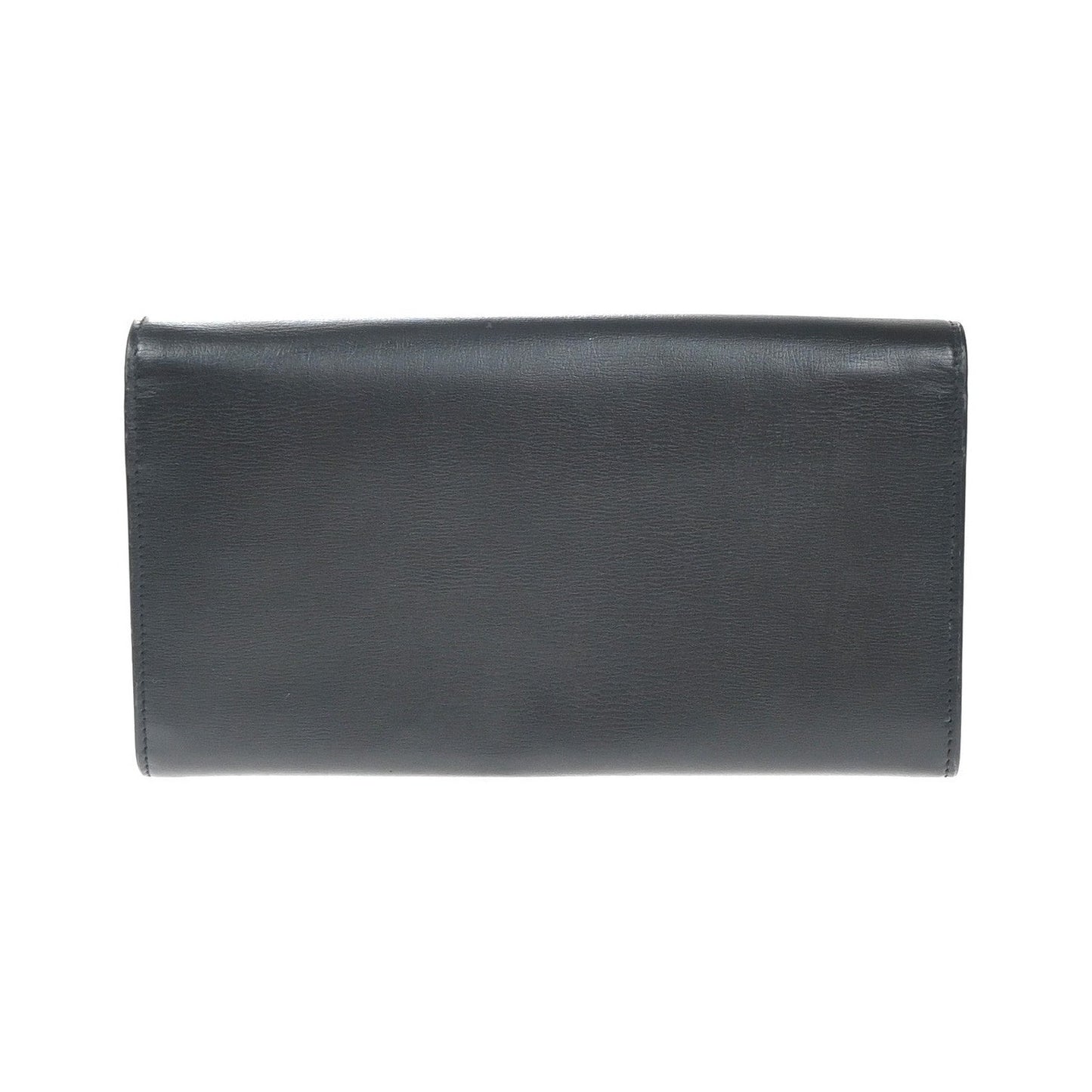 Saint Laurent Bellechasse Flap Leather, Black, Leather, Wallet