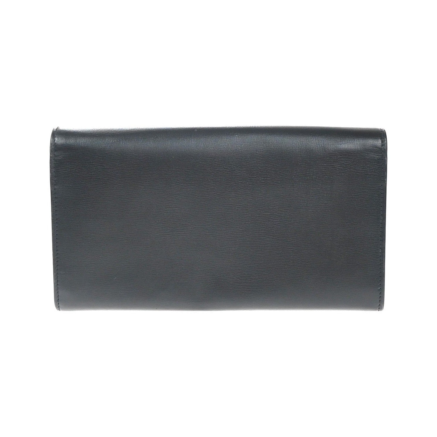 Saint Laurent Bellechasse Flap Leather, Black, Leather, Wallet