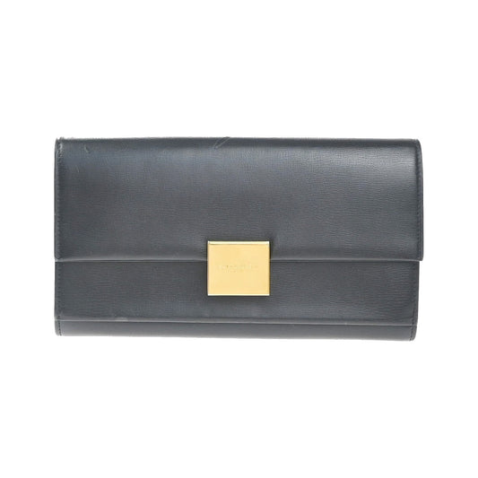 Saint Laurent Bellechasse Flap Leather, Black, Leather, Wallet