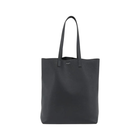 Saint Laurent Bold Tote Leather, Black, Leather, Tote Bag