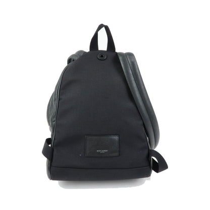 Saint Laurent City Patchwork Leather, Black, Leather, Backpack